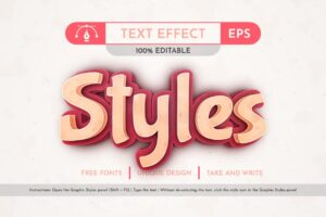 Red Apple – Editable Text Effect 3